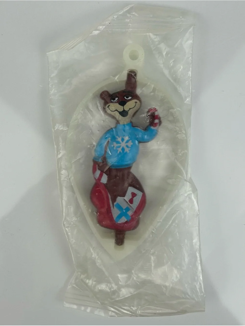 FINAL SALE Kraft 1995 Sugar Bear Christmas Ornament Post Golden Crisp Cereal NEW